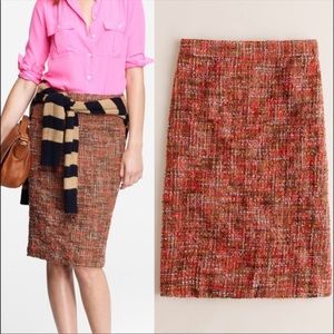 J. Crew No. 2 Pencil Skirt in Harvest Tweed